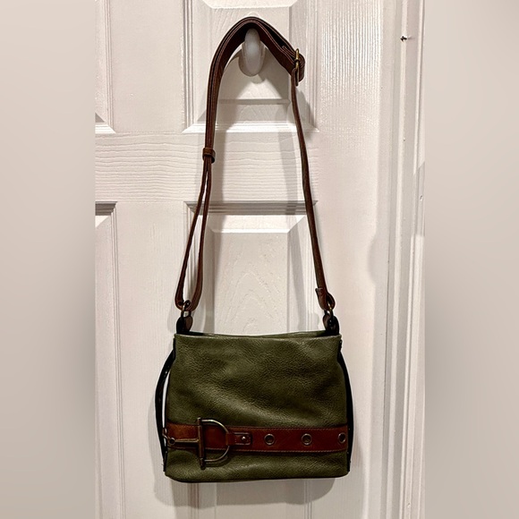 Olive and Brown Women's Bag - Picture 1 of 5